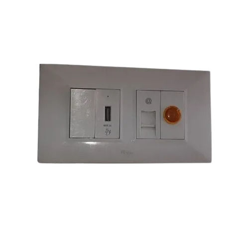 White Rectangular Single Phase Plastic Electrical Switch Board For Electric Fitting 