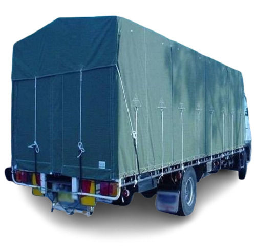 Dark Green Single-Layer Plain Woven Polyester Truck Cover Tarpaulin