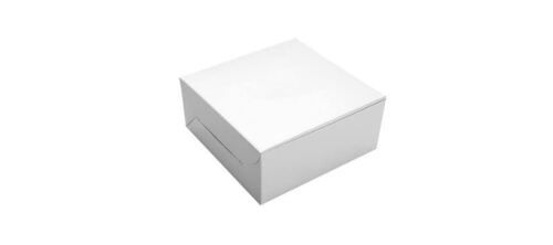 White Varnishing Glossy Lamination Squares Paperboard Boxes 