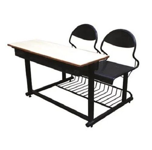 Wood And Iron Made 2 Seater School Bench No Assembly Required