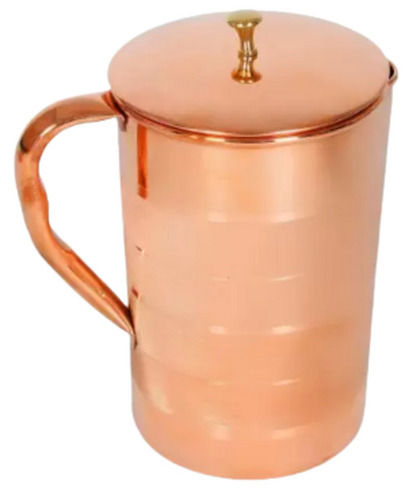 14X6 Inches Durable Glossy Finish Plain Round Copper Mug Application: Home