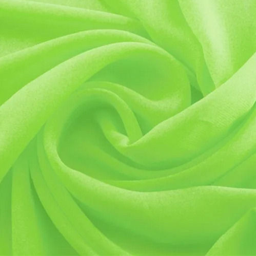 Green 58 Inch Plain Chiffon Fabric For Making Cloths