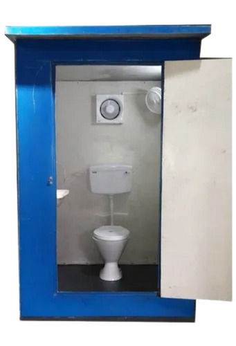 Blue 6 Mm Thick Rectangular Durable Fibre Reinforced Polymers Portable Bio Toilet 