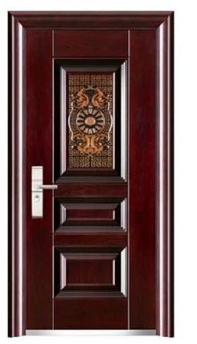 Brown 7X3 Feet Rectangular Polished Plastic Pvc Door