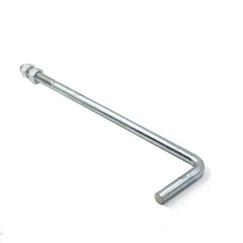 Silver Galvanized Stainless Steel Foundation Bolt For Electrical Fitting Use