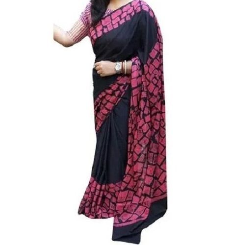 Printed Daily Wear Pure Cotton Saree For Ladies