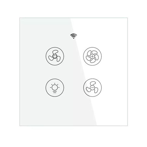 Tuya Smart WiFi And RF Fan Regulator Body Touch Panel