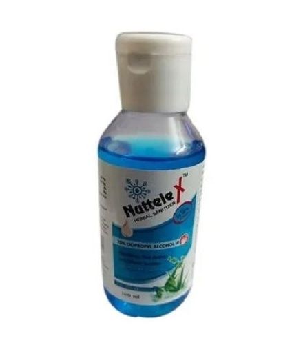 Blue 100 Ml Herbal Alcohol Based Hand Sanitizer For Office 