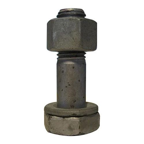 2.2 Inch Long Galvanized Finish Mild Steel Hexagon Head Structural Fasteners Application: Construction