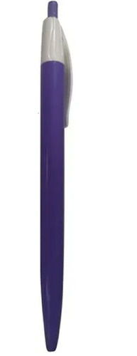 Purple And White 5 Inch Size Round Plastic Plain Promotional Pens