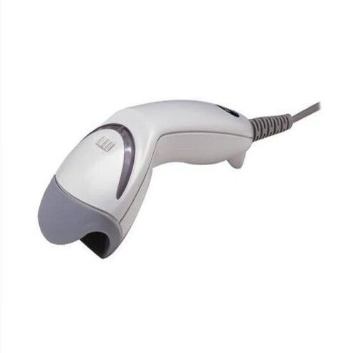 White 5 W Transmit Read Round Lightweight Heat Sensitive Barcode Scanner