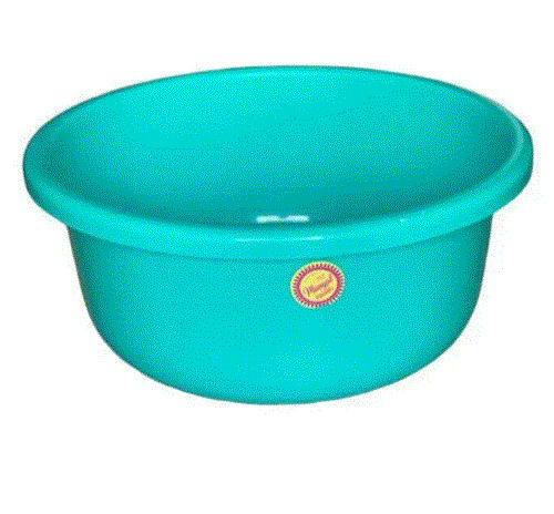 Blue 700 Gram Durable And Rigid Round Plastic Tub For Home 