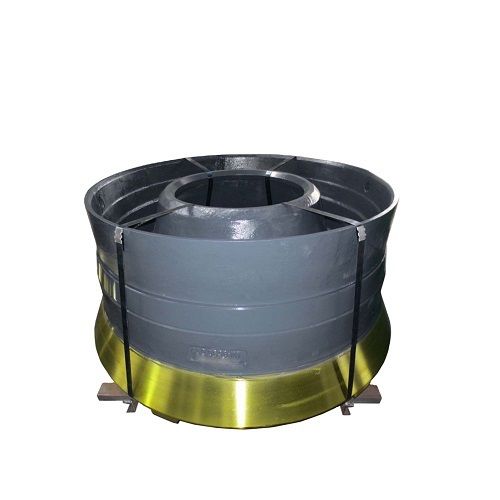 Cone Crusher Bowl Liner - High Manganese Steel, 500-2000 mm Size Range, Painted Surface Treatment, 1 Year Warranty, Magnetism Technology