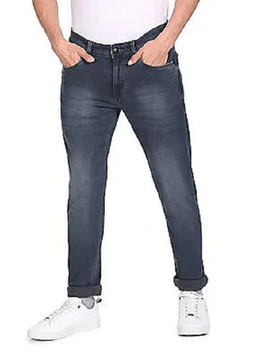 Plain Dyed Modern Regular Fit Jeans For Men'S Age Group: 13-15 Years