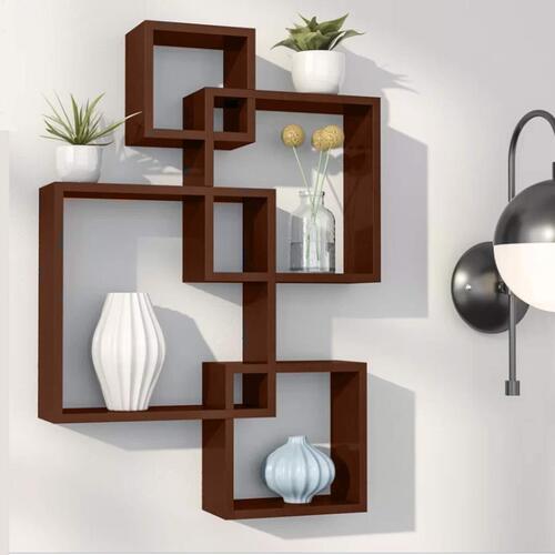 Wall Mounted Wooden Wall Shelf For Home And Office Use