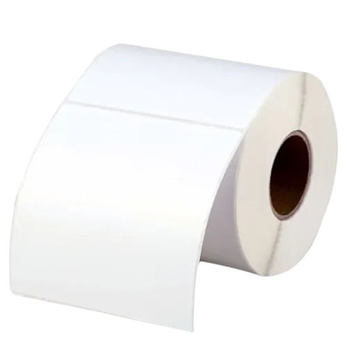 White 100 Gsm Rectangular Plain Barcode Label For Printing Use 