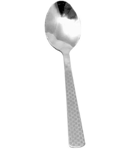 Silver 18 Cm Polished Stainless Steel Spoons For Home 