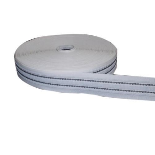 White 2.3 Mm Thick 2 Inch Plain Cotton Gripper Tape For Garments Use