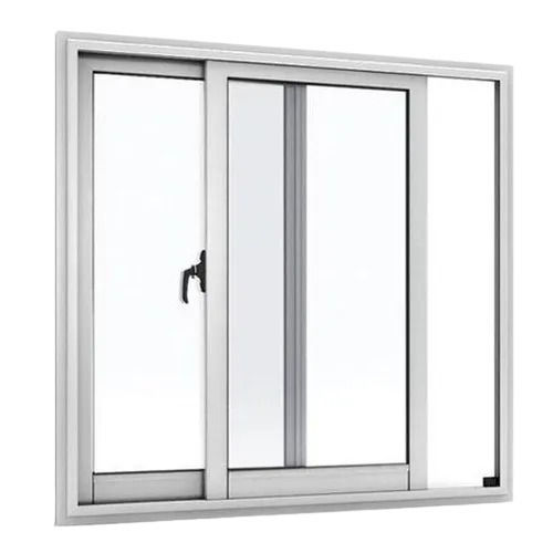 Silver 25 Mm Thick Corrosion Resistant Powder Coated Aluminum Sliding Door