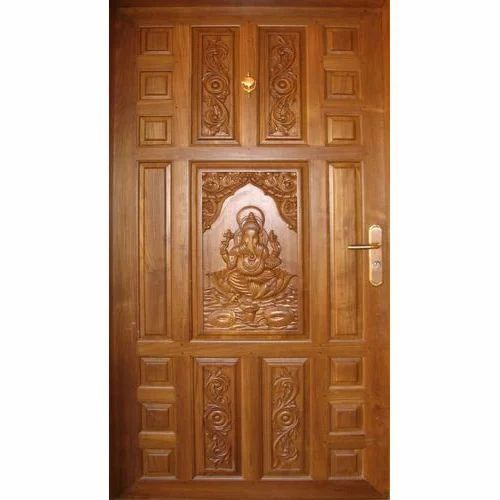2d Teak Wooden Carvings Door For Home And Hotel