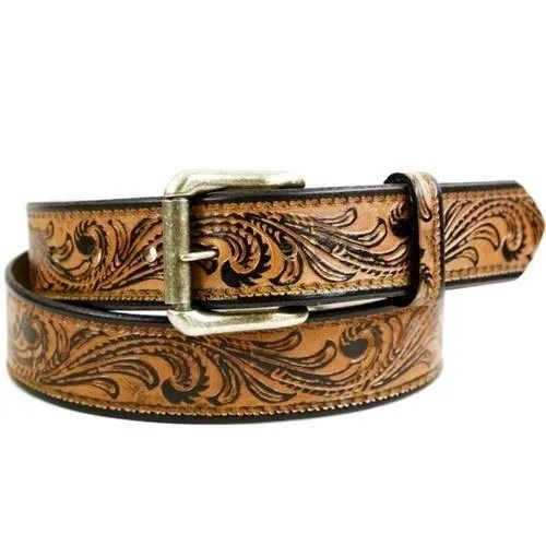 36 Inch 300 Gram Steel Buckle And Printed Leather Belt For Mens Gender: Male