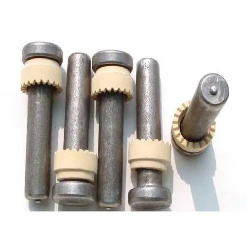 Grey And White 4 Inch 450 M Pa Tensile Strength Polishing Surface Mild Steel Shear Stud For Hardware Fitting