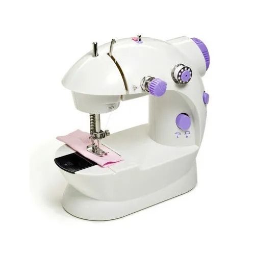 Semi-Automatic 550 Grams Acrylonitrile Butadiene Styrene Plastic Body Mini Sewing Machine