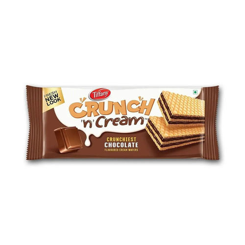 75 Grams Rectangular Crunchy Sweet Chocolate Flavor Wafer Biscuits