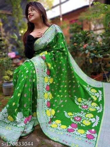 Ladies Fancy Design Saree With Unstitched Blouse For Party Wear