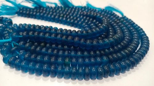 Natural Neon Apatite Rondelle Plain Smooth 8mm Gemstone Beads