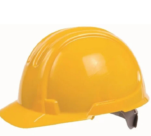 पीला प्रीमियम क्वालिटी टिकाऊ और मजबूत ओपन फेस पीवीसी सेफ्टी हेलमेट