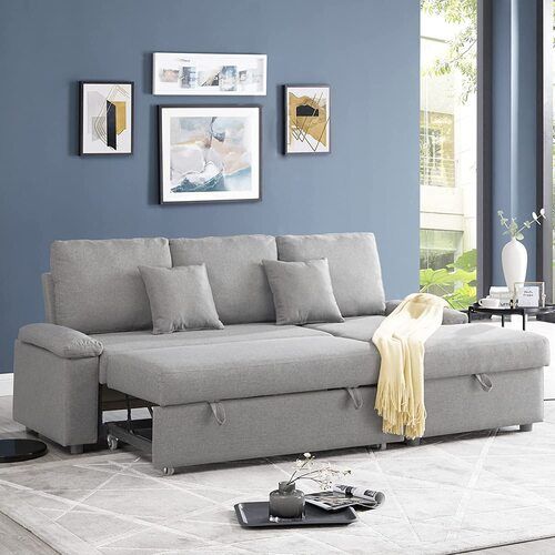 Smooth Texture And Fancy Sleeper Sofa For Living Room Use