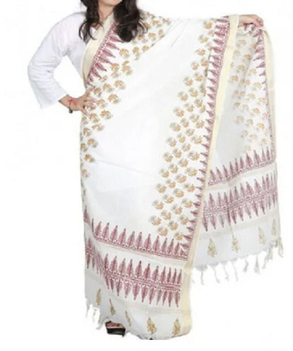 2 Meter Long Printed Polyester Fancy Dupatta For Ladies