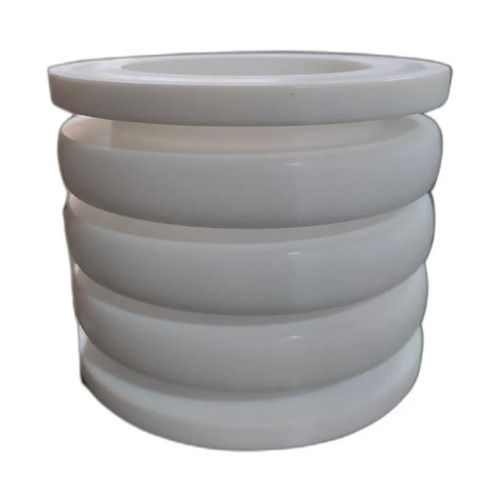 White 3 Inches High Pressure Round Ptfe Bellows For Chemical Use