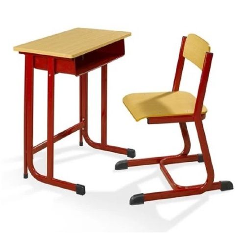 Easy To Install Carpentry Assembly Solid Wood Iron School Tables Without Rails