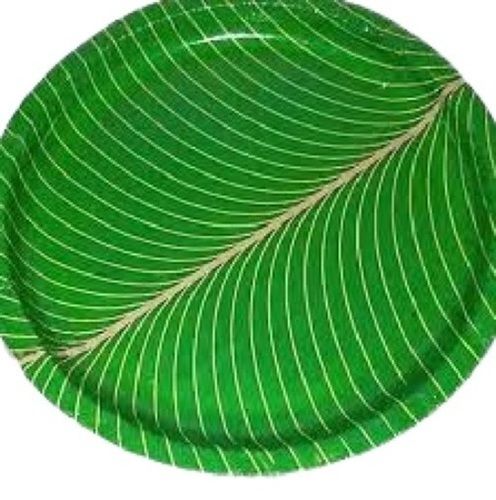 Eco-friendly Round Leakproof Printed Disposable Paper Plates (Pack Of 100)