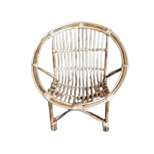 Modern Style High Strength Polished Plain Cane Wood Round Baby Chair