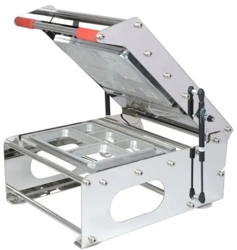 Polished Finish Mild Steel 220 Voltage Semi-Automatic Tray Sealing Machine Accuracy: 98  %