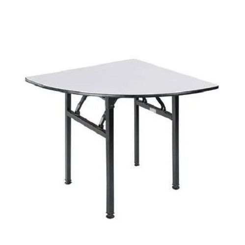 Stainless Steel Polished Triangular Shape Metal Banquet Folding Table 