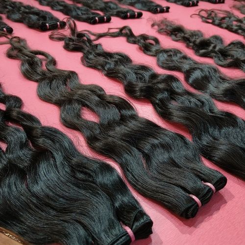 Virgin Natural Wavy Human Hair Bundle Extensions