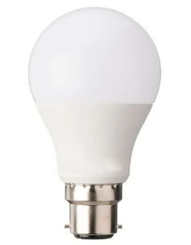 White 12 Watt Power Round Plain Ceramic Led Bulb For Home 