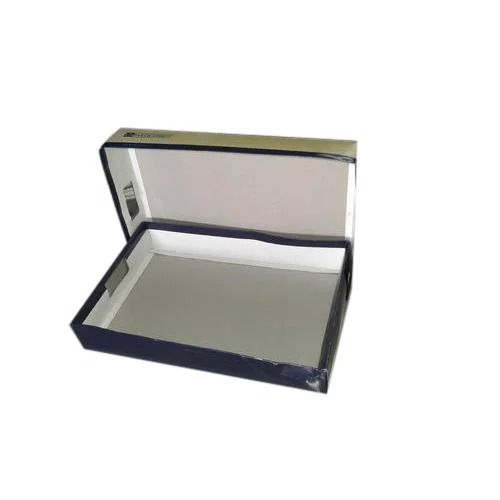 Blue 12 X 10 X 2 Inches Rectangular Glossy Laminate Finish Shirt Packaging Box