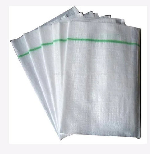 White 50 Kg Patch Handle Pp Woven Bag For Agriculture Purposes