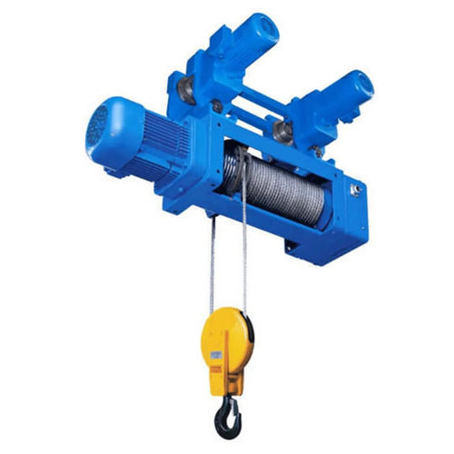 Blue 7.2 Mm/M Lifting Speed 240 Volts Color Coated Mild Steel Electric Wire Rope Hoist For Industrial