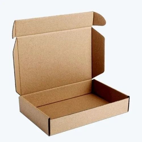 Brown 8 X 4.5 X 1.5 Inches Rectangular Matte Finish Plain Corrugated Box