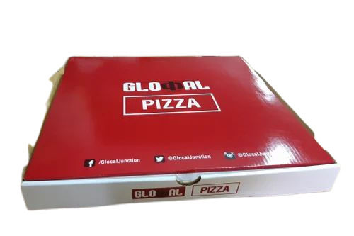 8 X 8 Inches Square Shape Offset Printing Matte Finish Corrugated Pizza Box