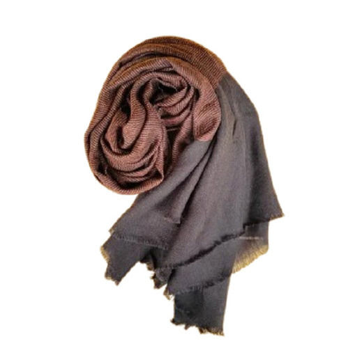 Brown Daily Wear Machine Made Comfortable Plain Warm Fine Long Wool Scarves For Ladies