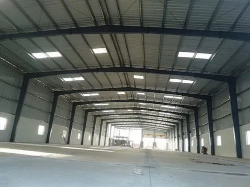 Hot Rolled Coated Stainless Steel Prefabricated Industrial Shed For Warehouse