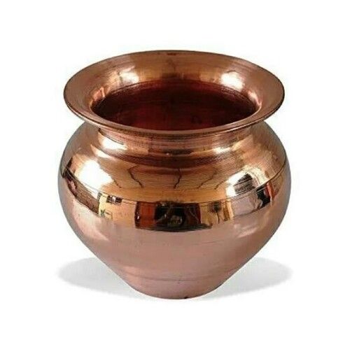 Light Weight Polished Plain Round Copper Kumbha Lota