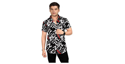 Mens Fancy Short Sleeves Printed Pure Cotton Shirt For Casual Wear Age Group: 25 Above